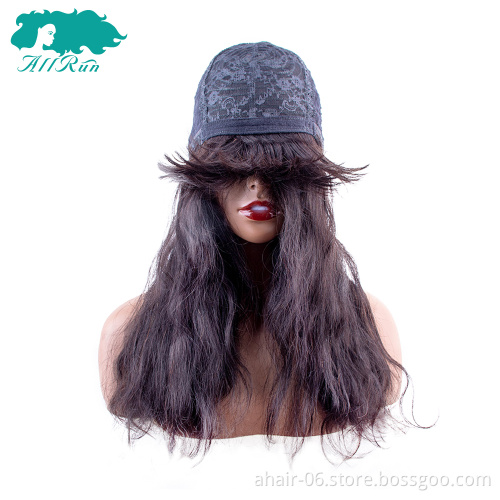 Cheap And Beautiful Machine 10A Nature Color Body Wave Wigs With Bang 16 Inch Brazilian Hair Wholesale In Stock,100% Human Hair